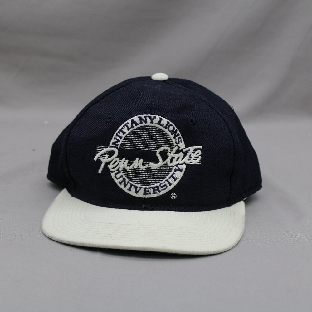 Penn State Nittany Lions Hat (VTG) - Wool Classic Game Circle Script Size 7 1/8